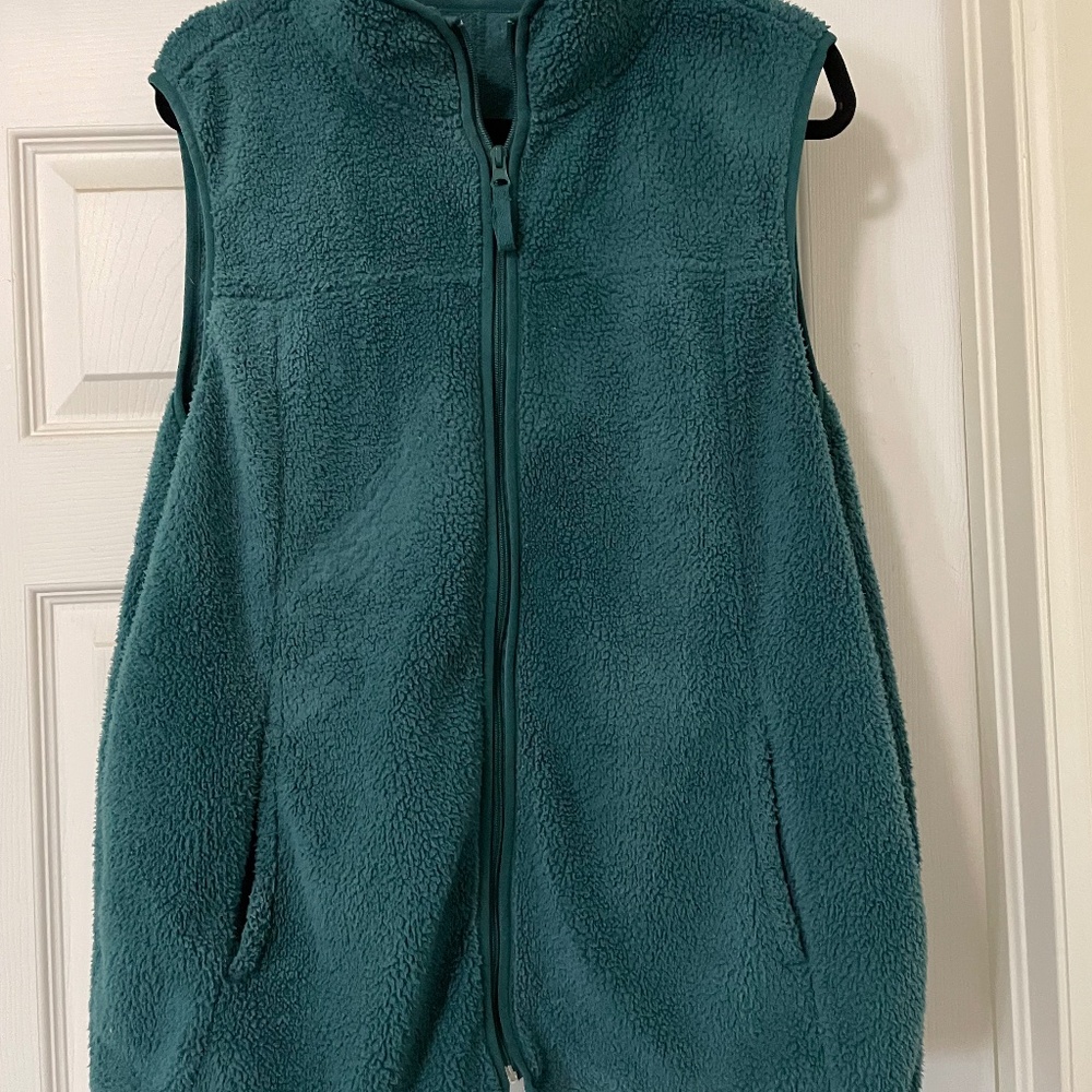 Women's Teal Fleece Vest